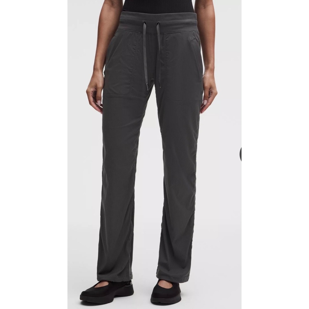 Lululemon Dance Studio Pant Charcoal Gray Mid Rise Relaxed Athletic Pants 31"